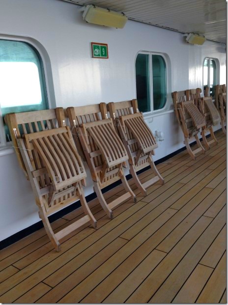 Deck Chairs Secured for High Seas