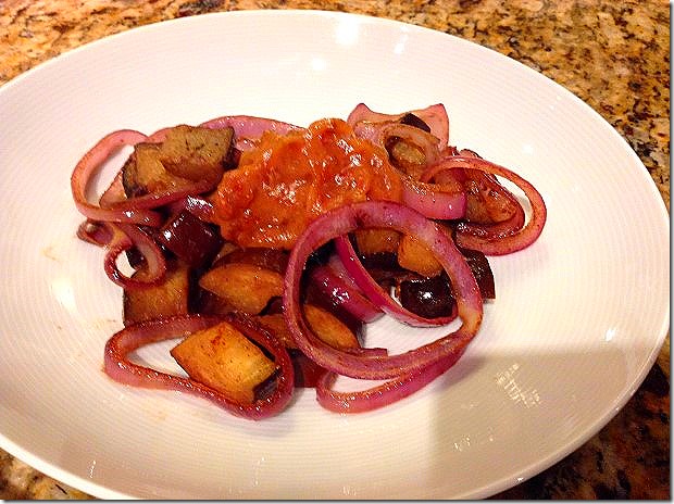 Eggplant with Pureed Dates and Yogurt