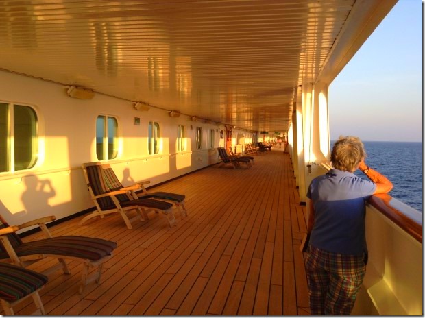 Promenade Deck on ms Rotterdam