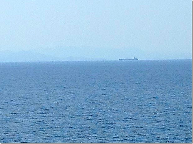 Sailing the  Gulf of Oman towards Abu Dhabi, UAE