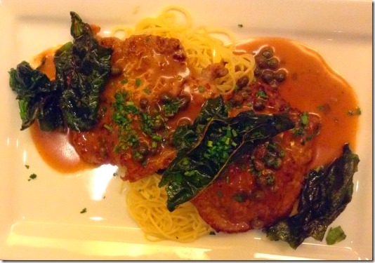 Sauteed Veal Piccata at Canaletto