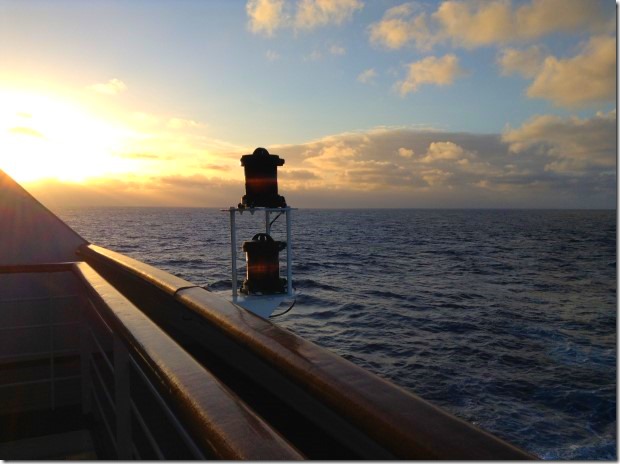 Sunset from ms Rotterdam in the Indian Ocean