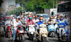Dodging Motorbikes in Ho Chi Minh City