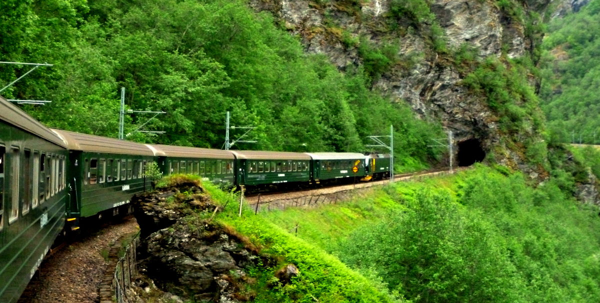 flam train journey norway