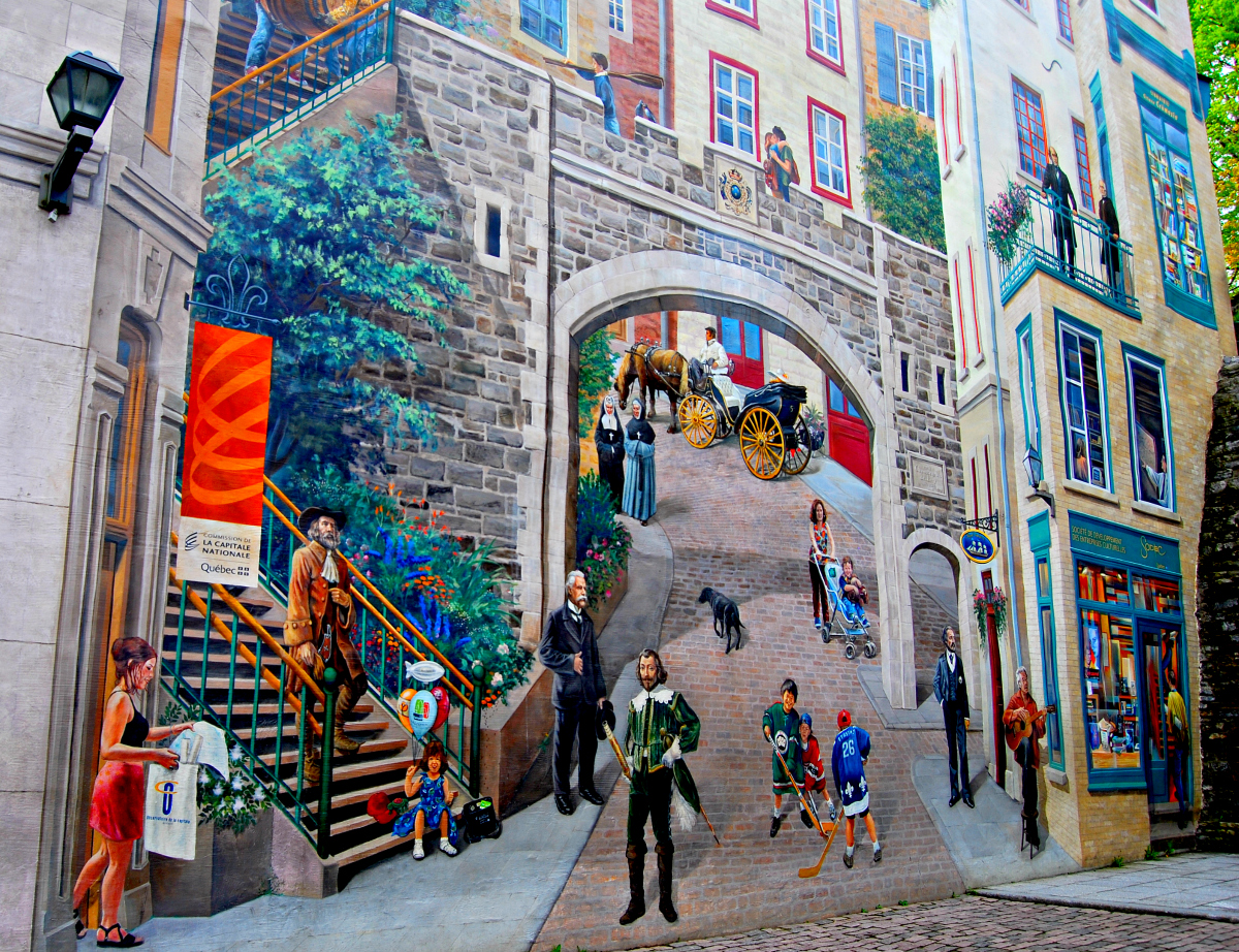 Fresque des Québécois in Quebec City