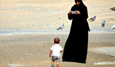 Woman at the Beach in Muscat, Oman