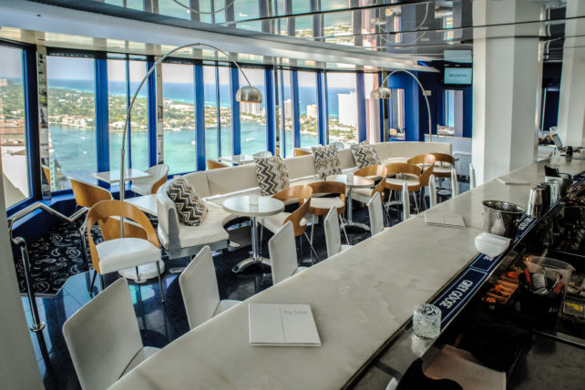 The Blue Bar and Lounge in the Boca Raton Resort & Club