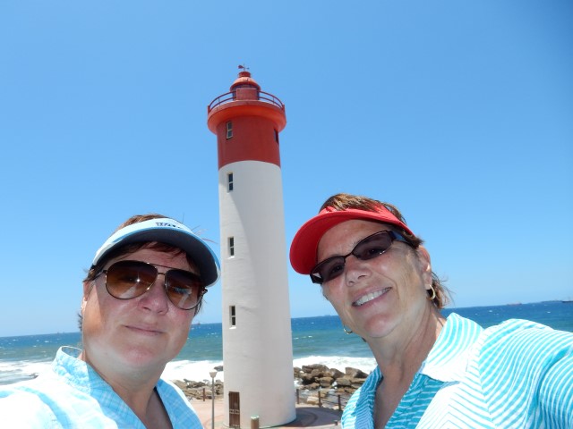 Viv and Jill in South Africa