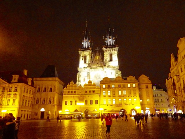 Prague Old Town Square at night