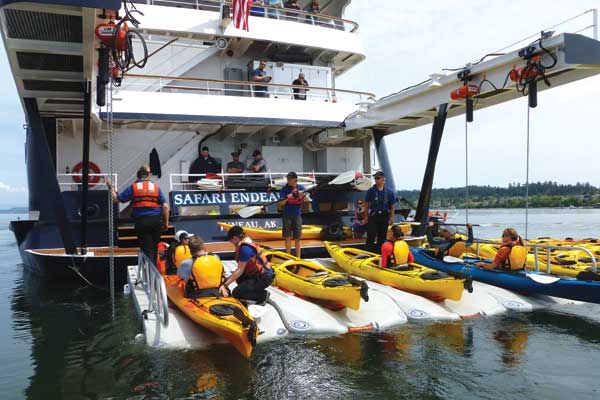 Kayak Launch from Safari Endeavour