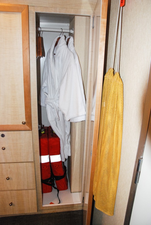 Robes and Life Jackets in Cabin 311