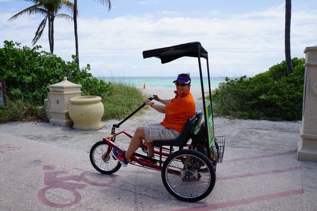 WAVEJourney Takes a Side by Side Duallie for a spin courtesy of Hollywood Beach Trikkes