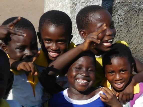 Happy little Ghanaians