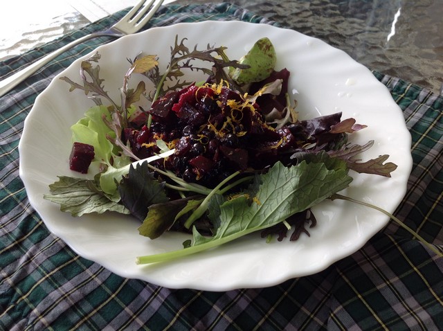 Cape Breton - Chanterelle Inn Blueberry and Beet Salad