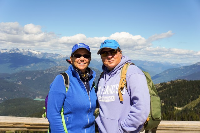 September 2016 Travel Tips and Tales Newsletter - Jill and Viv at Whistler, BC.