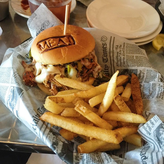 Country Pulled Pork Sandwich at M.E.A.T in Islamorada, Florida