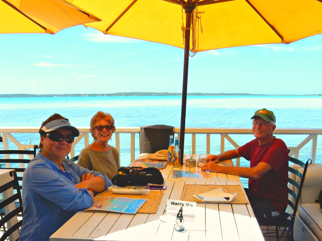 Best Casual Meal - Harry O's at Harbour Island in the Bahamas.