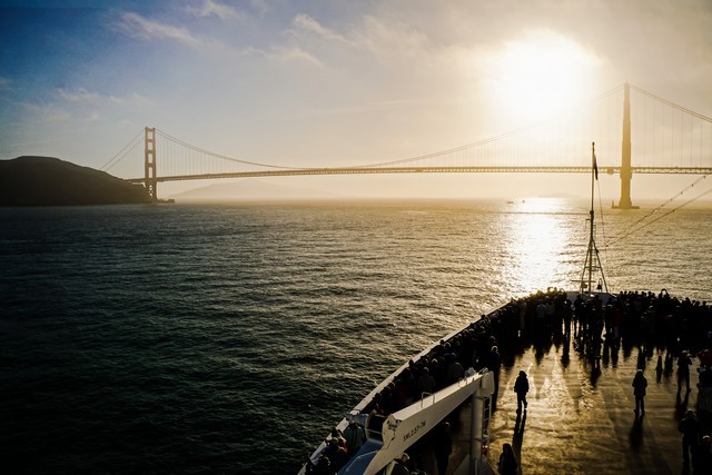 Best View - Sailing in to San Francisco under the Golden Gate Bridge