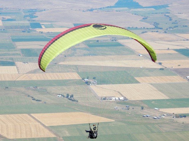 Paragliding off Mount Howard