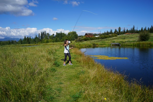 Jada Learns to Fly Fish at Echo Valley Ranch