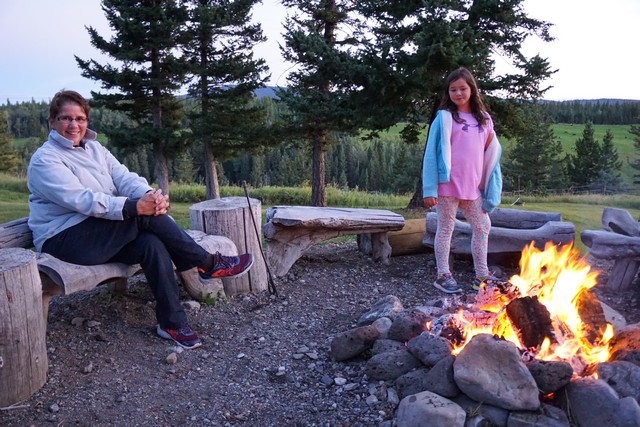 Campfire and S'mores at Echo Valley Ranch