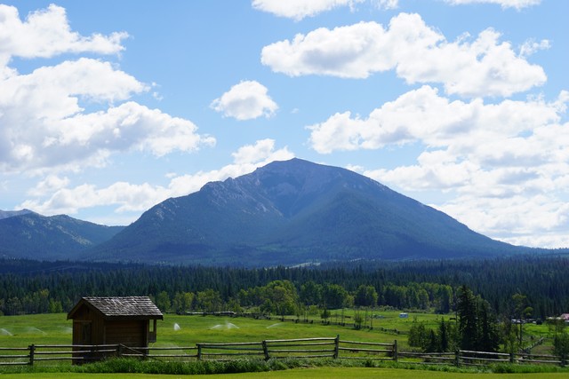 View of Mount Bowman from Echo Valley Ranch