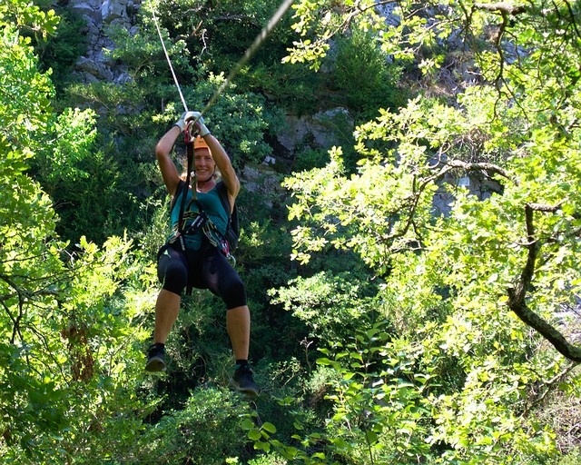 High Ropes Tyrolean