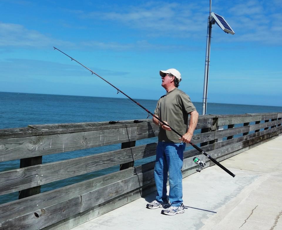 Fishing on Pier at Ft. Clinch State Park