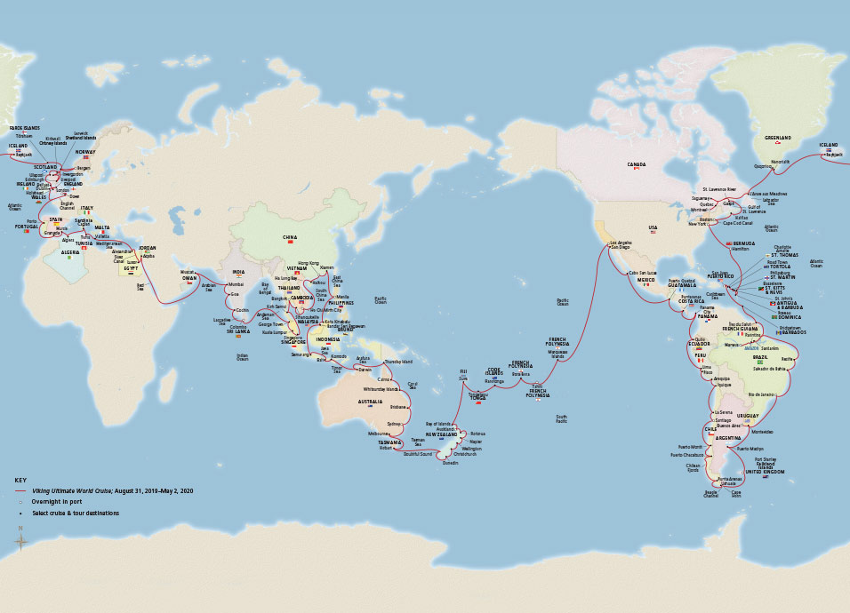 Cruise News: Viking Announces 245-Day World Cruise Itinerary