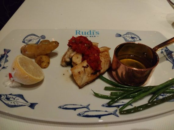 Rudi's Sel de Mer - Broiled fresh catch of the day.