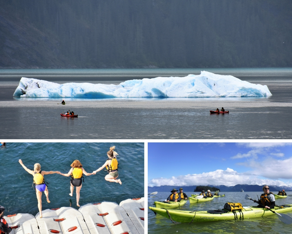 UnCruise Adventures Kayaking and Polar Plunge in Alaska