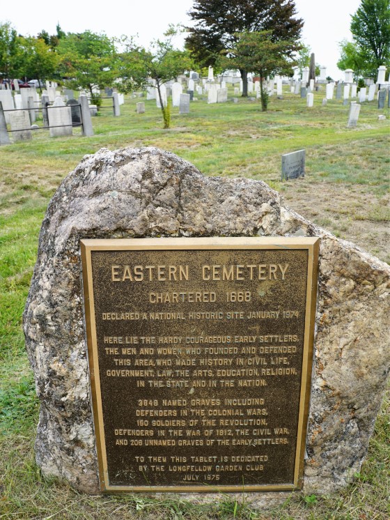 Eastern Cemetery in Portland, Maine