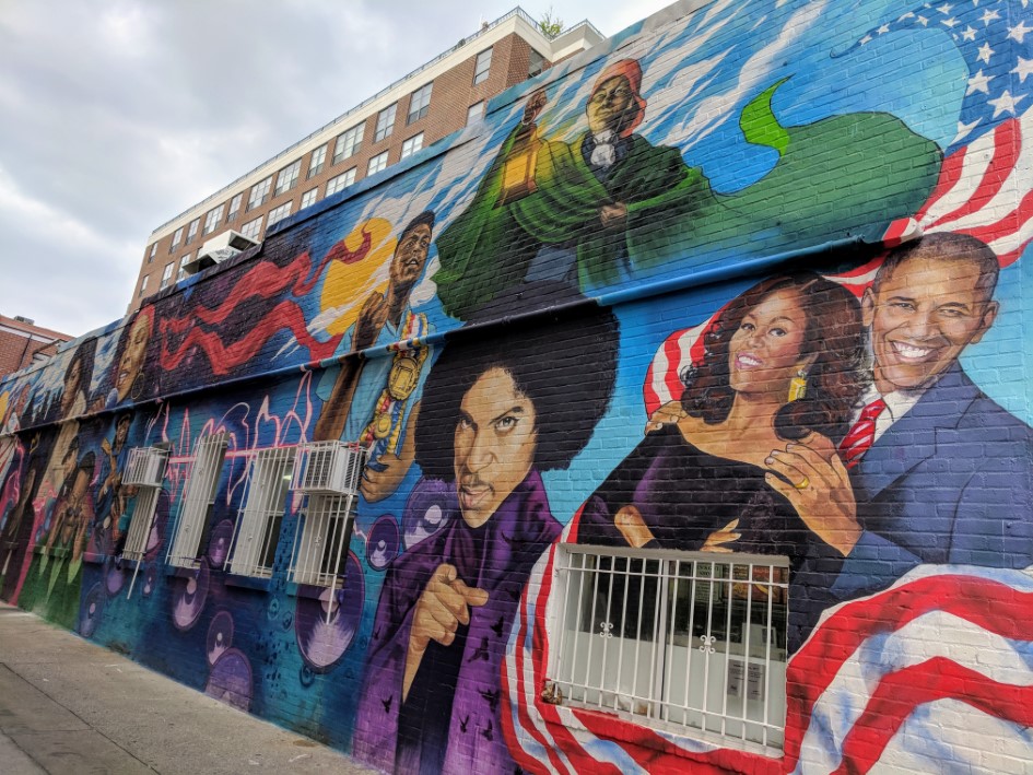 The Torch Mural at Ben's Chili Bowl